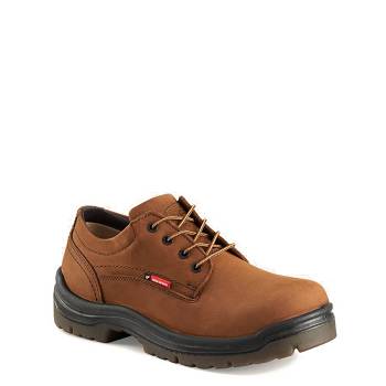 Red Wing Férfi King Toe Safety Toe Oxford Munkavédelmi Cipő Barna